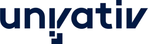 Univativ Logo in dunkelblauer Schrift