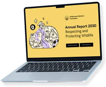 Laptop zeigt Website mit Text und individuell gestalteten Bildern